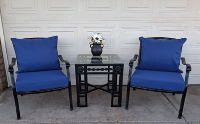 Patio Set With NEW Cushions