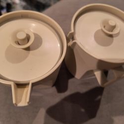 Tupperware Sugar And Creamer, Vintage, Pre-owned.