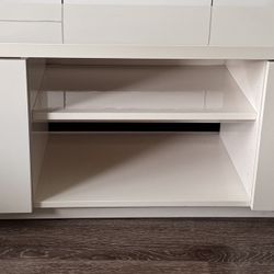 White TV Console 
