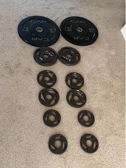 Cap barbell weights