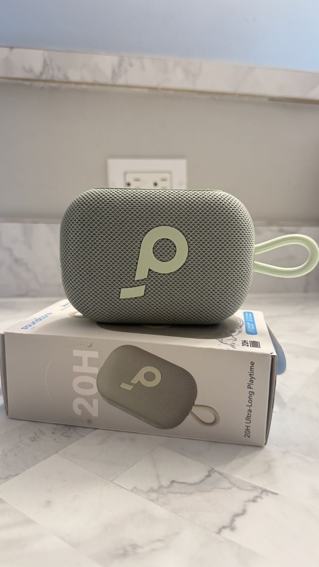 Soundcore by Anker Select 4 Go Bluetooth Speaker. Ultra-portable. Up to 20 hours of playtime. IP67 waterproof and dustproof. Floatable. Powerful sound