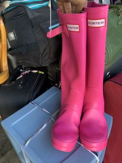 Hunter Rain Women’s Boots Size 5 Or 6