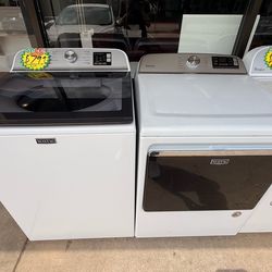 Used White MayTag Washer and Dryer (FINANCED)