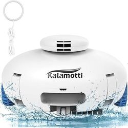  Kalamotti Cordless Robotic Pool Cleaner - Pool Vacuum Powerful Suction Rechargeable 140 Mins, 630 Sqft