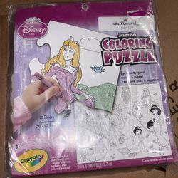 New. Jumbo Coloring Floor Puzzle