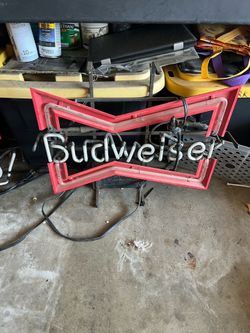Budweiser neon signs