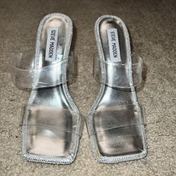 Steve Madden Silver Heel