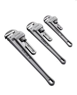 Aluminum Pipe Wrench Set - 3 Piece - Heavy Duty - Open Box