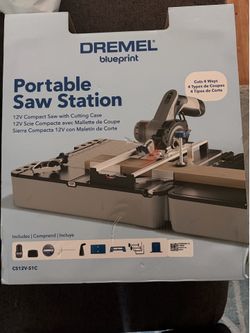 Dremel blue print portable saw station