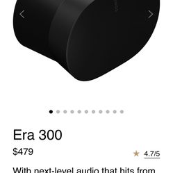With next-level audio that hits from every direction, Era 300 doesn’t just surround you, it puts you inside your music.