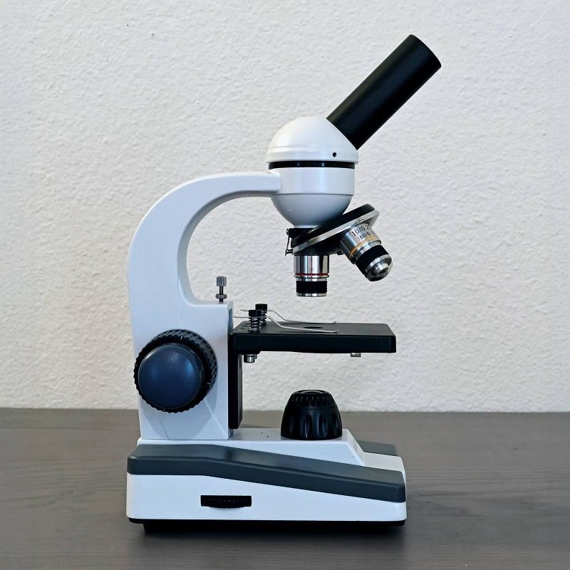 AmScope M150 Series LED Student Microscope — 40X-1000X Magnification + Extras