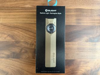 Olight Flashlight ArkPro Ultra Rechargeable Multi-Function Flashlight – Gold Green - New