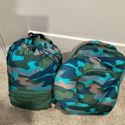 Pillow/ Backpack And Sleeping Bag