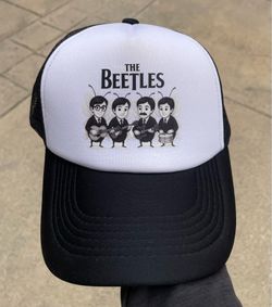 Collectors The Beetles" Parody Trucker Hat - Insect Band Mesh Snapback Cap