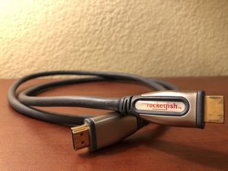 Rocketfish 4 FT high speed HDMI cable gray