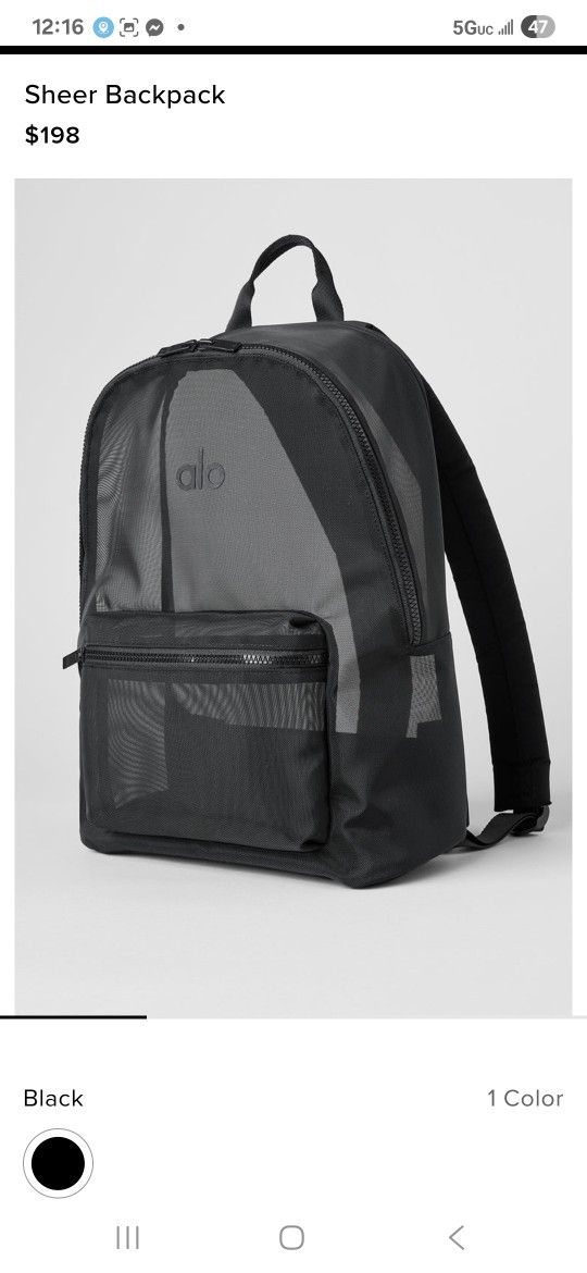 Alo Backpack Sheera  $55