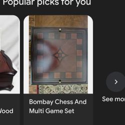 Bombay Deluxe Chess/ Game Set
