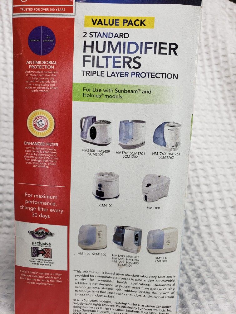 Sunbeam Humidifier Filter