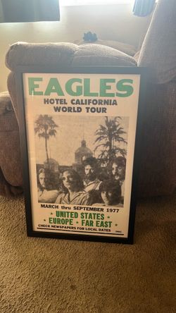 Vintage Eagles Framed Poster