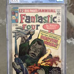 Fantastic Four Annual #2 (1964) CGC 5.0 — Origin of Doctor Doom; Lee & Kirby 