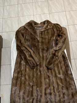Sakowitz Woman’s Fur Trench Coat 