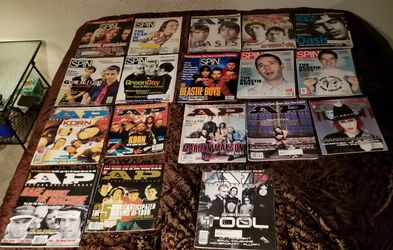 $50 Various Rock Mags 18 Count Total(Tool, Green Day, Oasis, Korn,Beastie's,Smashing Pumps,Rage, Marilyn Manson.