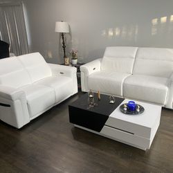 DIVANITALIA leather Couch And Love Seat