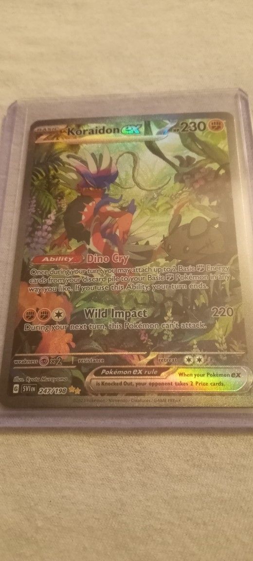 koraidon pokemon card holographic TCG Card Number / Rarity koraidon pokemon card value holographic