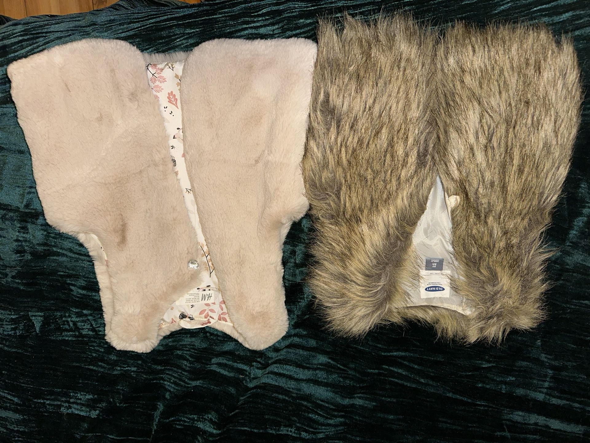 Faux Fur Vest Lot Size 3T