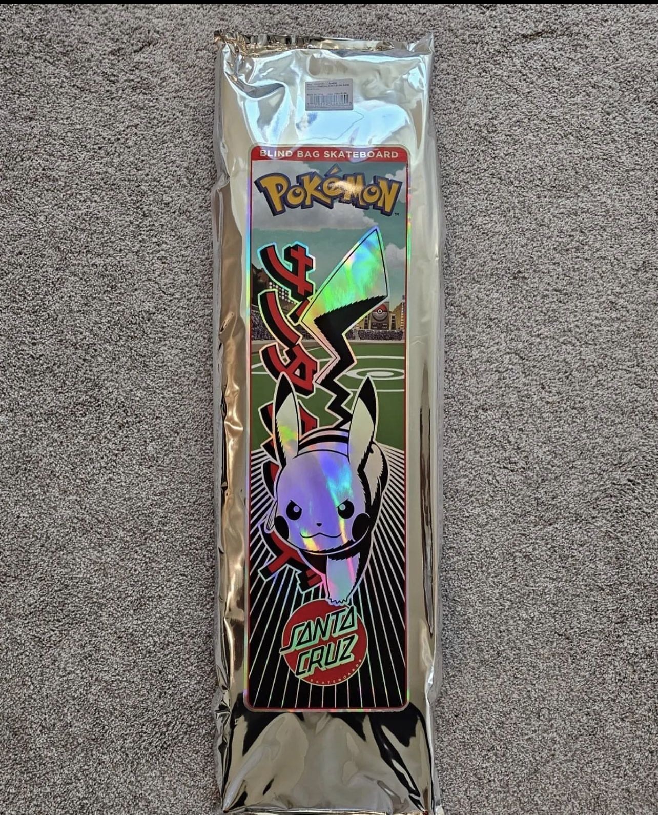 [SEALED] POKEMON x Santa Cruz - Blind Bag Foil Skateboard Deck New Unopened DM for pricing.
