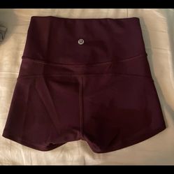 Lululemon Maroon Align Biker Short