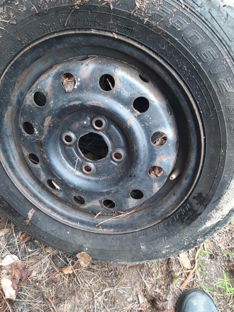 1 Tire On Rim