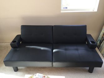 Prefect condition leather futon