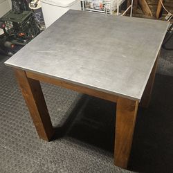 West Elm 30" x 30" Stainless Steel Bistro Table