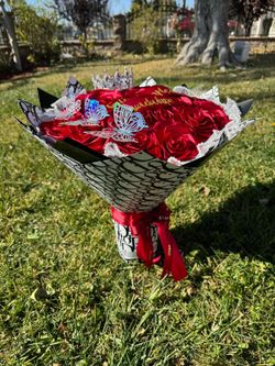 Eternal Red Rose Bouquet 