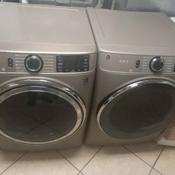 GE profile front load washer 5.3 Cu. Ft  and gas dryer  7.8 cu. Ft  