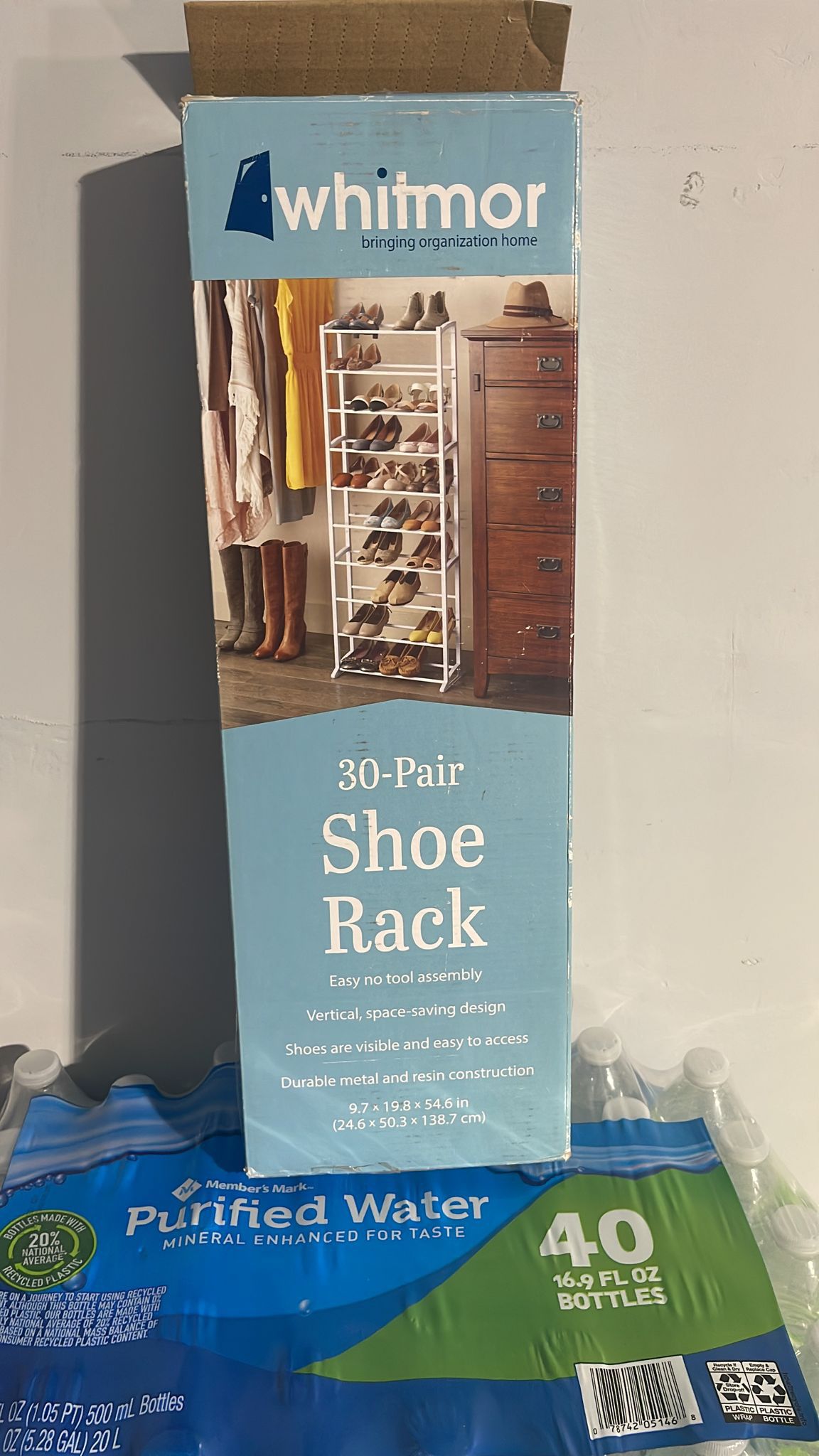 Whitmor 30-pair Shoe Rack