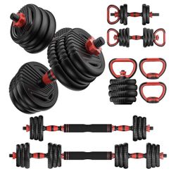 Adjustable Dumbell Weights Set 70lb