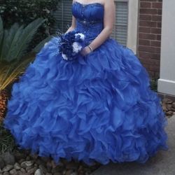 Gorgeous Blue Quince Dress