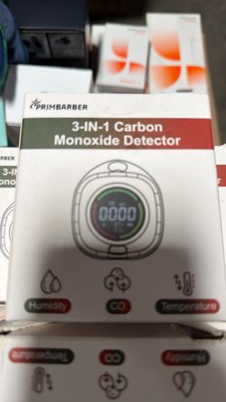 Primbarber 3-in-1 Carbon Monoxide Detector