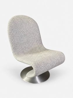 Verner Panton System 1-2-3 High-Back Swivel Lounge Chair for Fritz Hansen, c.1970's - Delivery Available