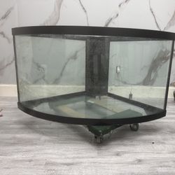 92 Gallon Corner Bow Front Aquarium.
