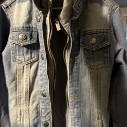 Boys Jean Hoodie Jacket 