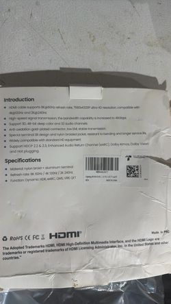 8K HDMI Cable Nylon Braided