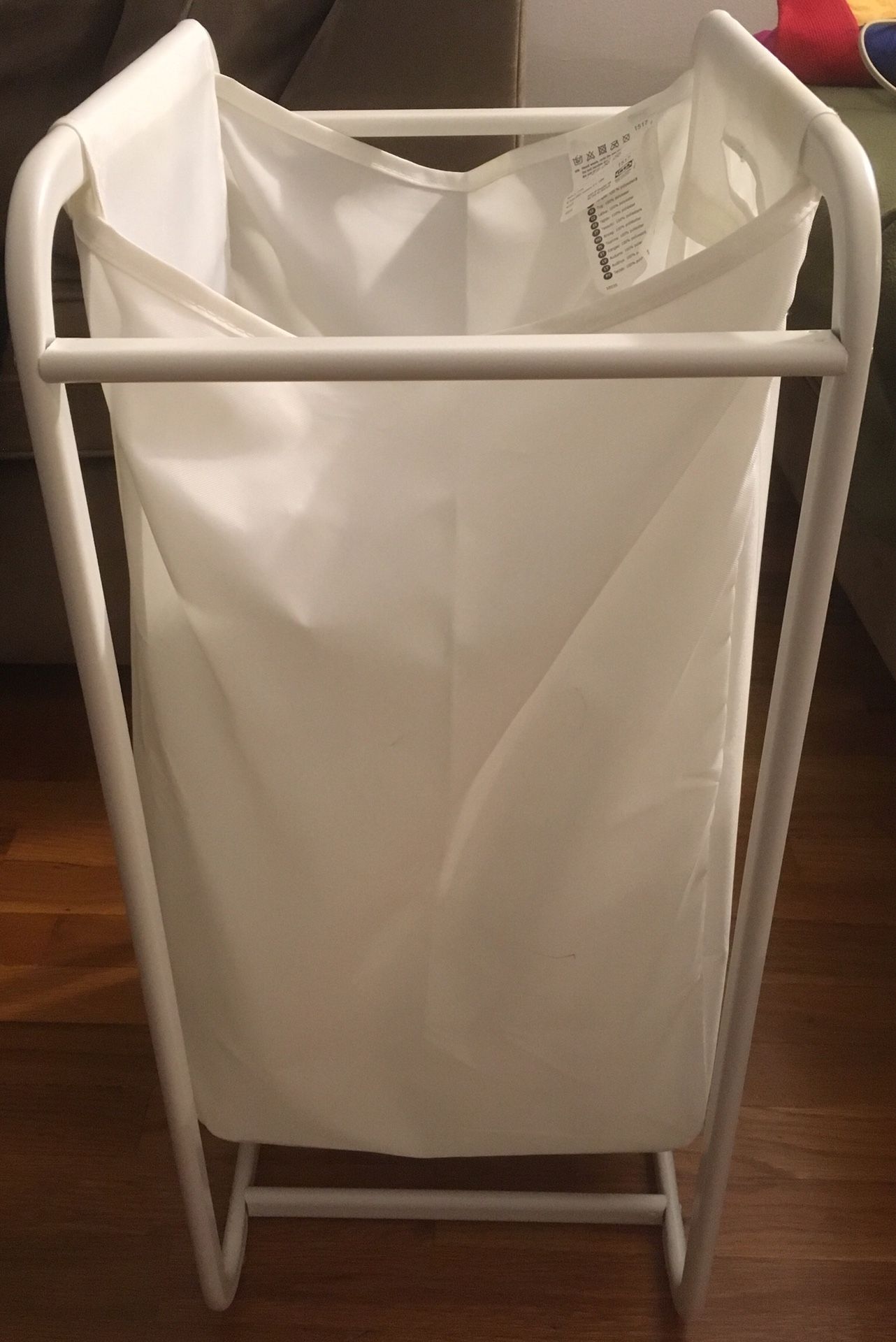 Inter IKEA Systems Algot 10035 Ivory White Laundry Bag Basket with Stand