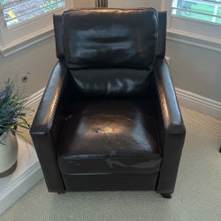 Leather recliner 