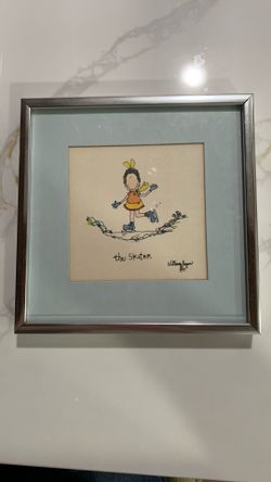 Vintage Art Print, “The Skater”  by William Logan