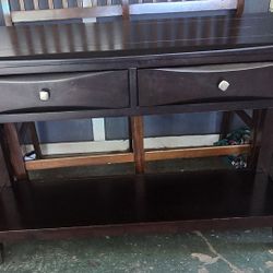 Console Wood Table