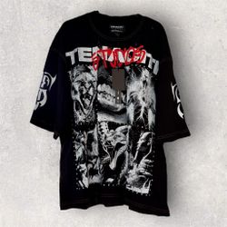Tenaciti Studios Shirt - Brand New - Black Graphic Tee Size Large
