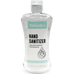 Defendr+ Hand Sanitizer - Unscented (16 fl. oz.) Kills 99% of Germs